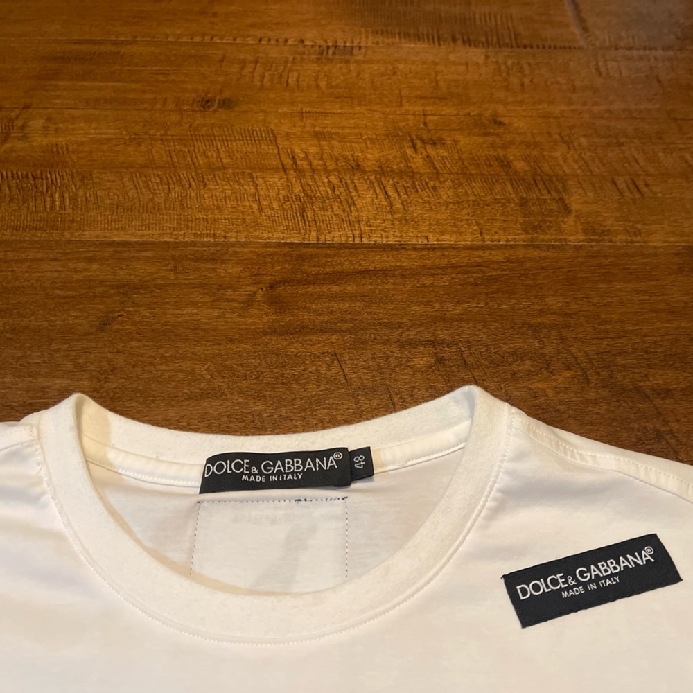 Dolce & Gabbana 2018 Year of the Dog Italy White Designer T-Shirt - Adult 48 - Picture 3 of 6